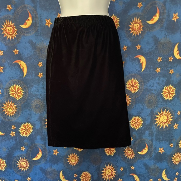 NWT Authentic vintage 90s velvet whimsigoth skirt M - Picture 7 of 11